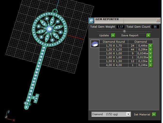 Pendant Key Model 4498 3D print model_9