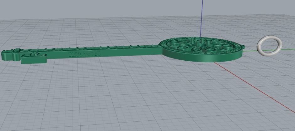 Pendant Key Model 4498 3D print model_3