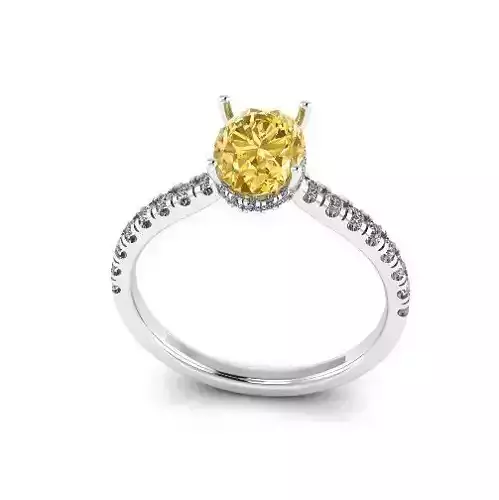 Engagement halo rings Model 4497