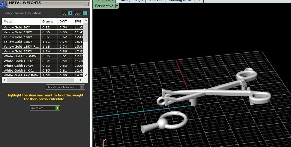 Pendant Scissors Model 4486 3D print model_7