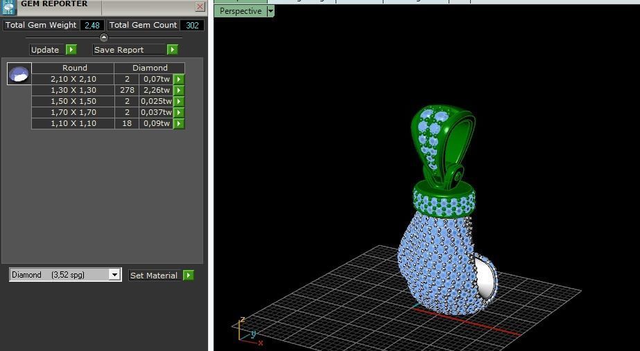 Pendant in the shape of a boxing glove Model 4485 3D print model_8