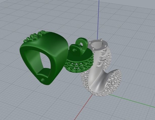 Pendant in the shape of a boxing glove Model 4485 3D print model_4