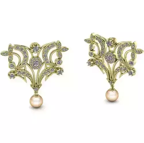Pearl earrings Model 4484