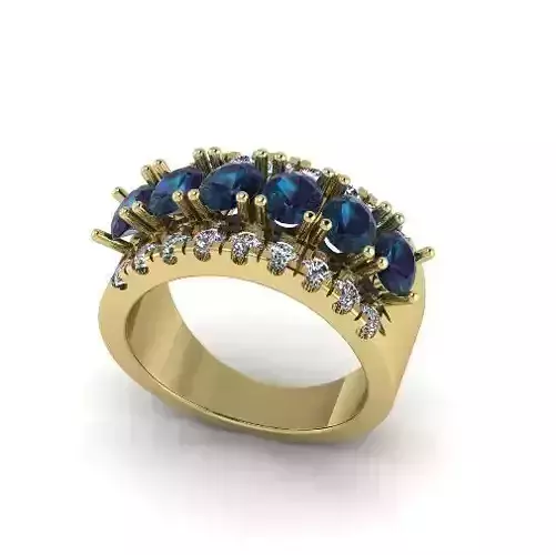 Engagement halo rings Model 4483