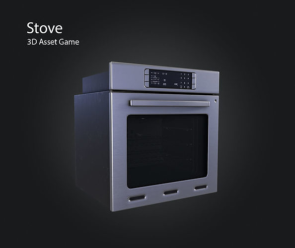 Stove Low-poly 3D model