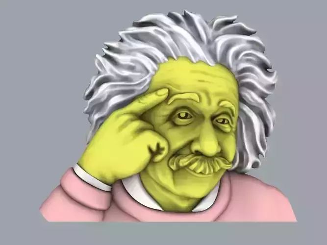 Albert Einstein 3D print model