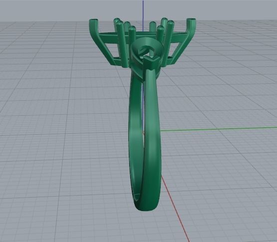 Ring Marquise Model 4470 3D print model_3