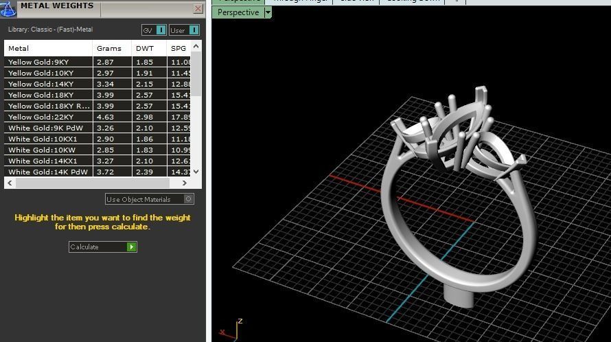 Ring Marquise Model 4470 3D print model_7