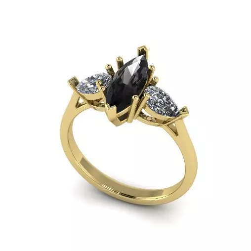 Ring Marquise Model 4470 3D print model_0