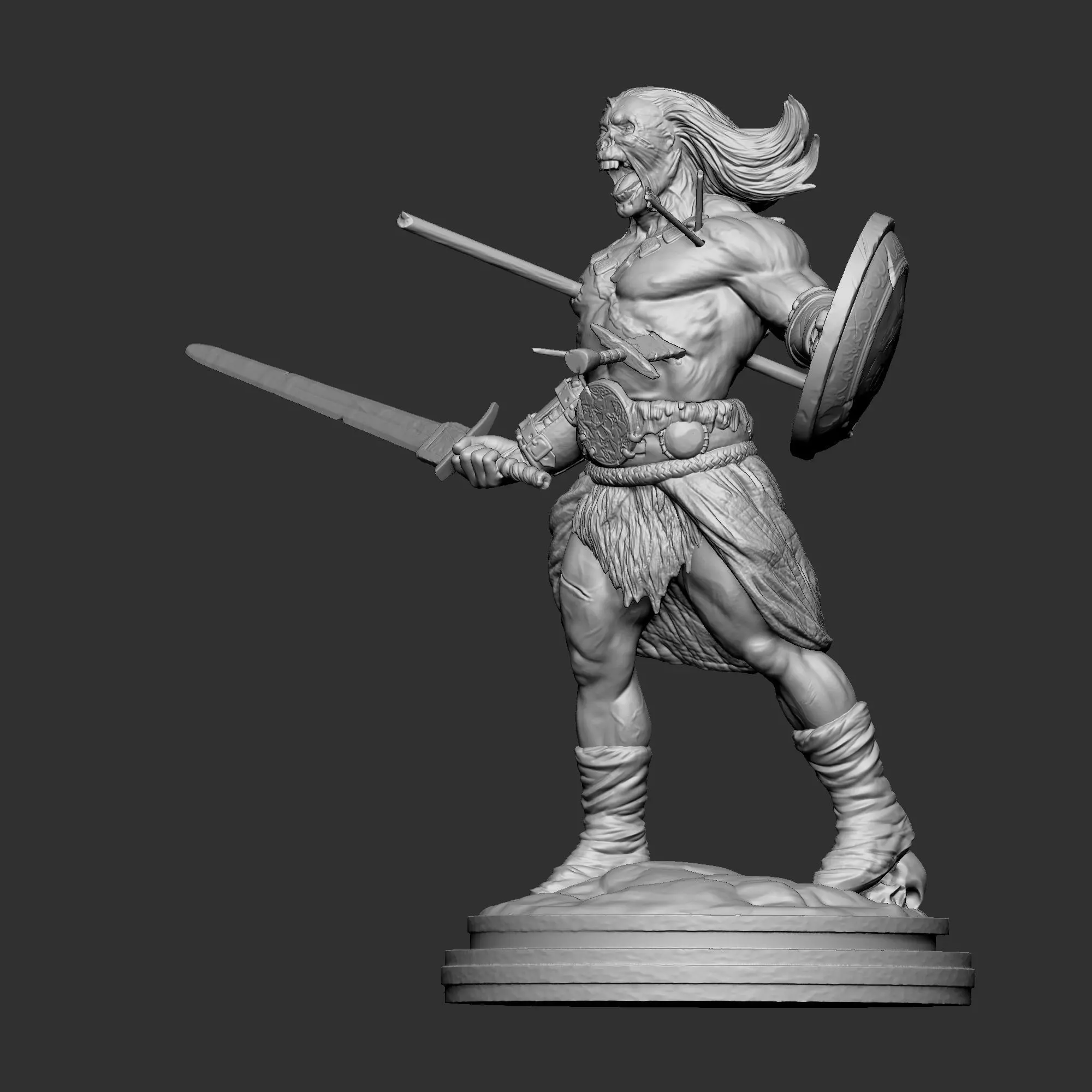 Seven Blades Project - Oluwafwmi The zombie 3D print model_0