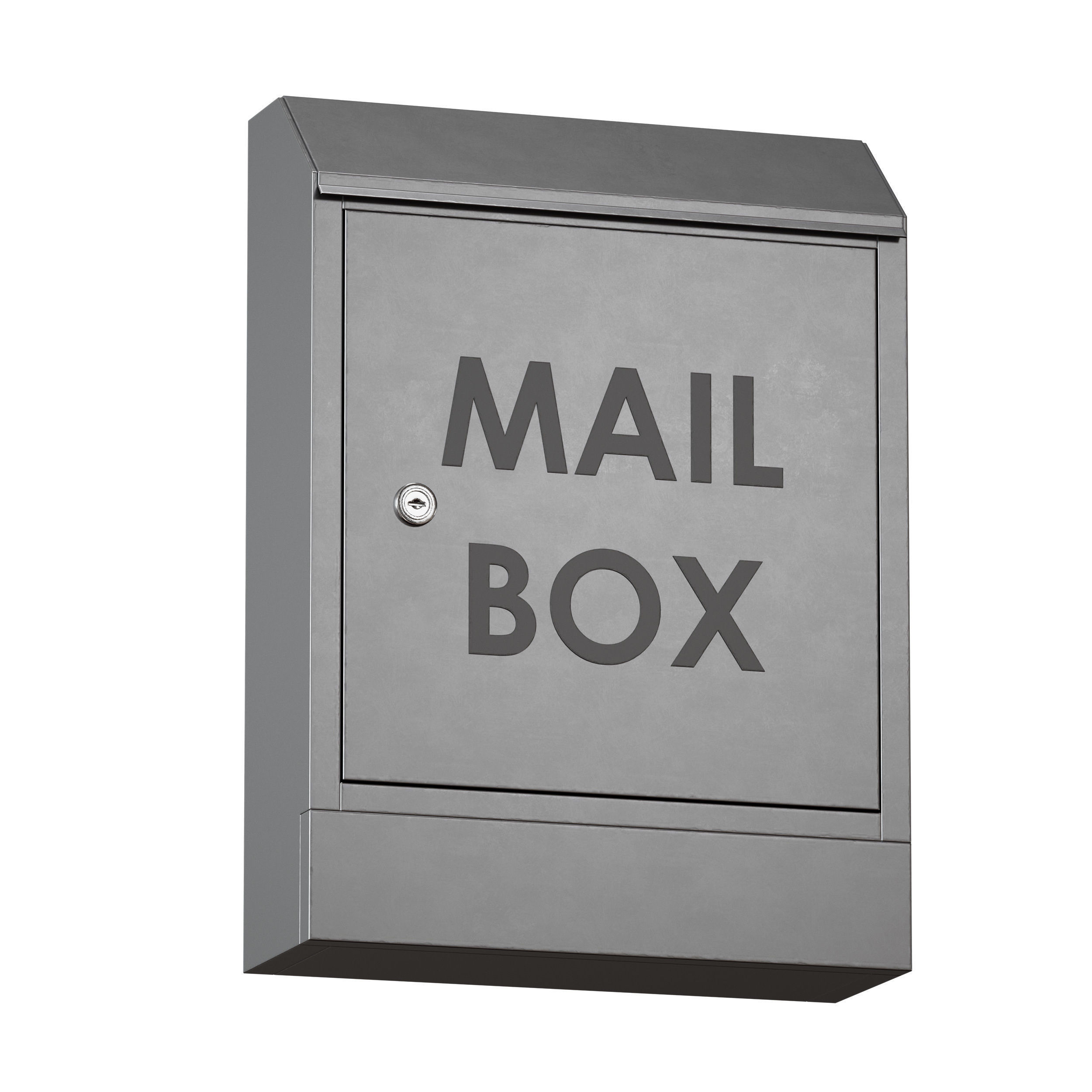 Metal mailbox 3D model_6