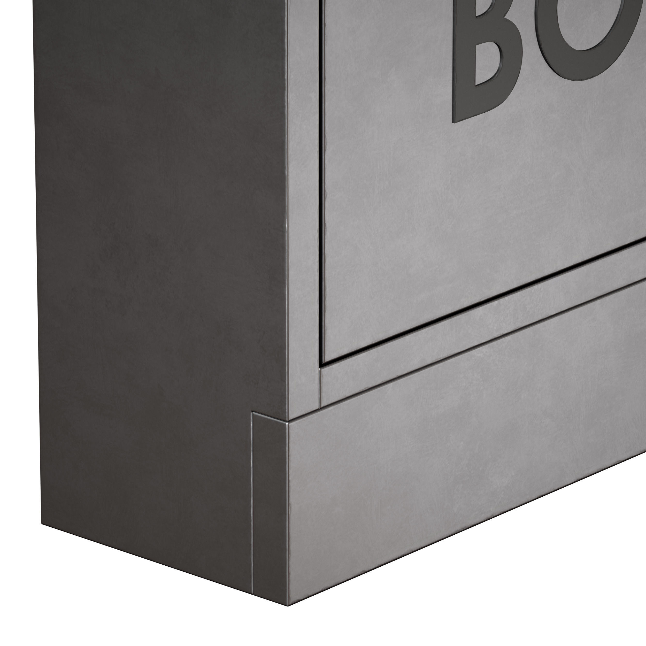 Metal mailbox 3D model_11