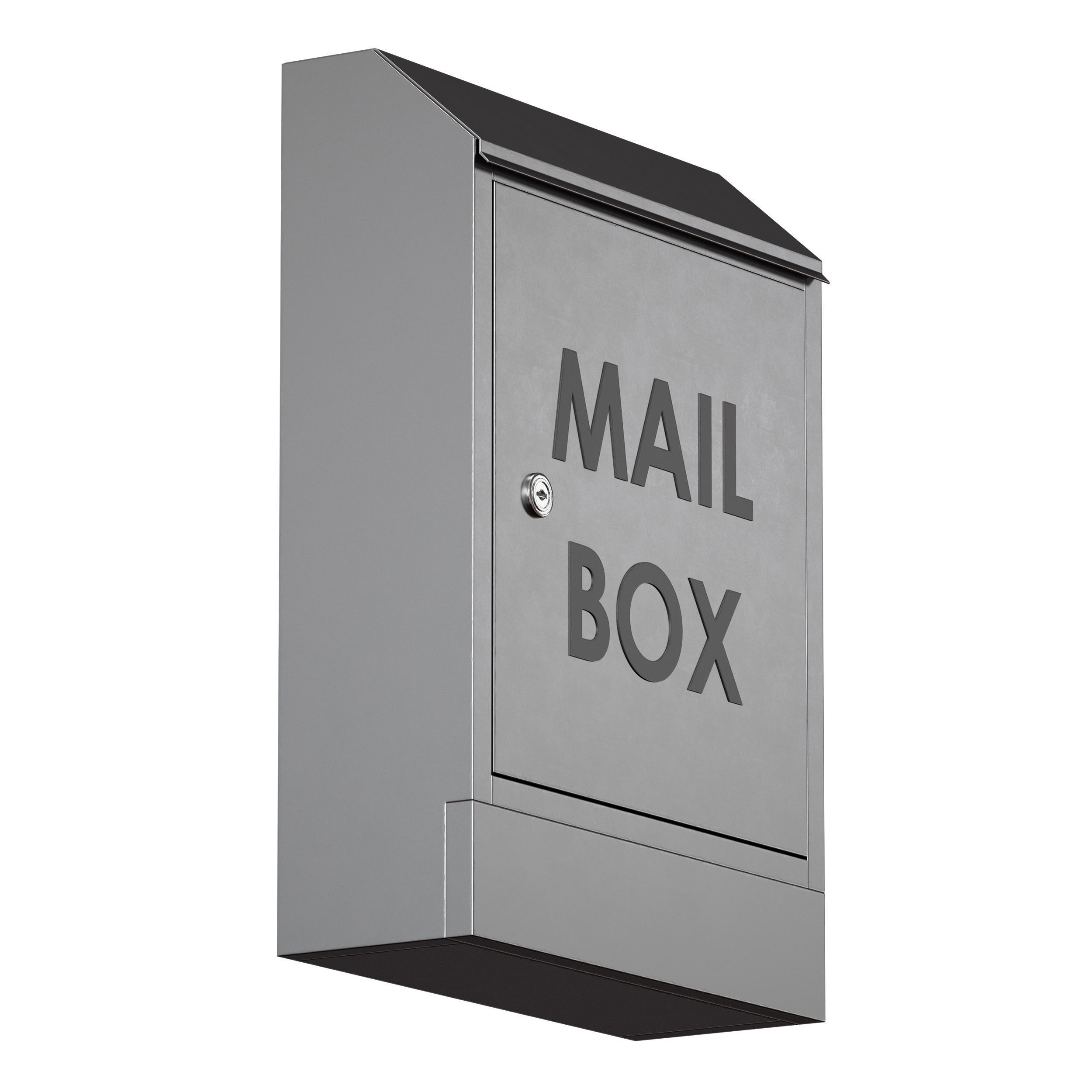 Metal mailbox 3D model_5