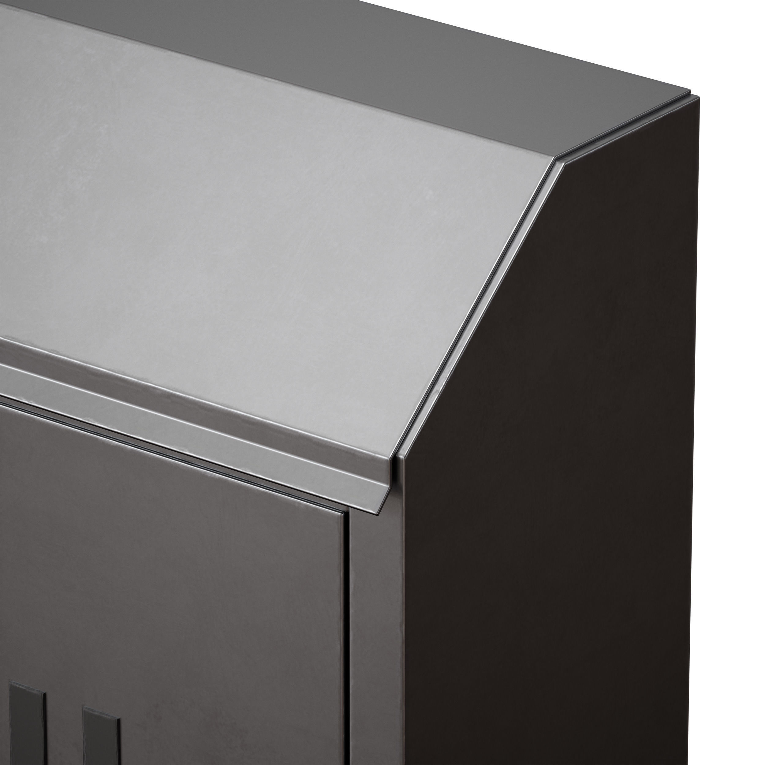 Metal mailbox 3D model_13