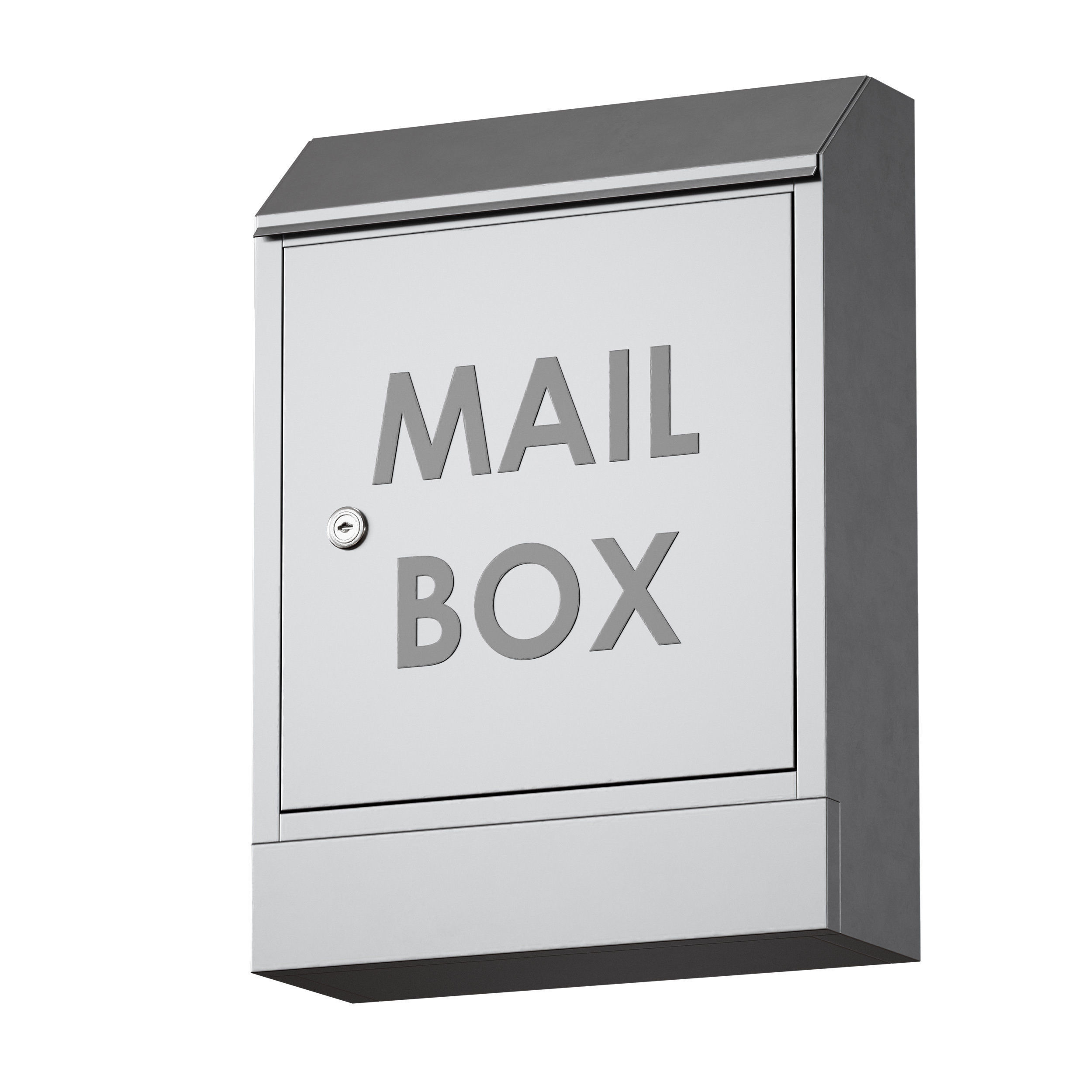 Metal mailbox 3D model_7