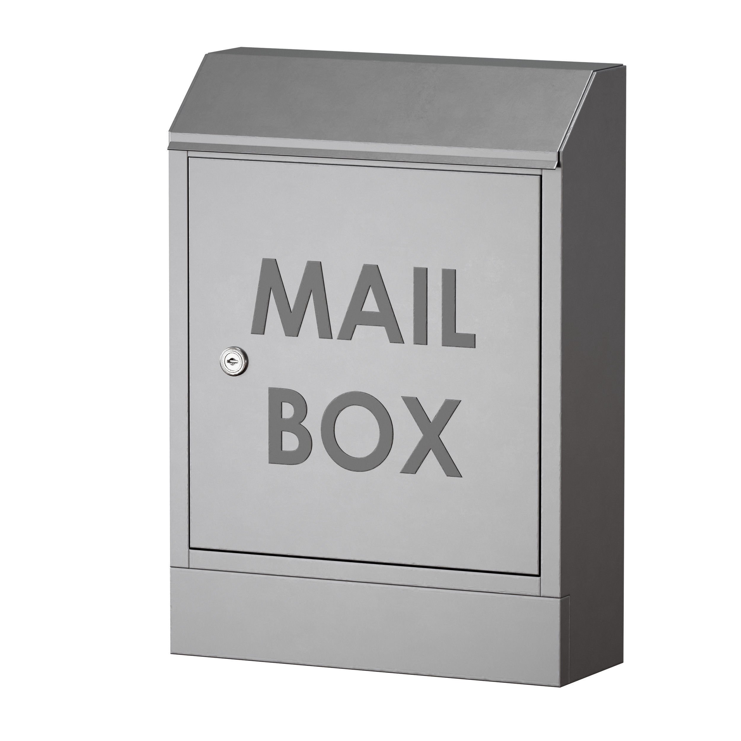 Metal mailbox 3D model_8