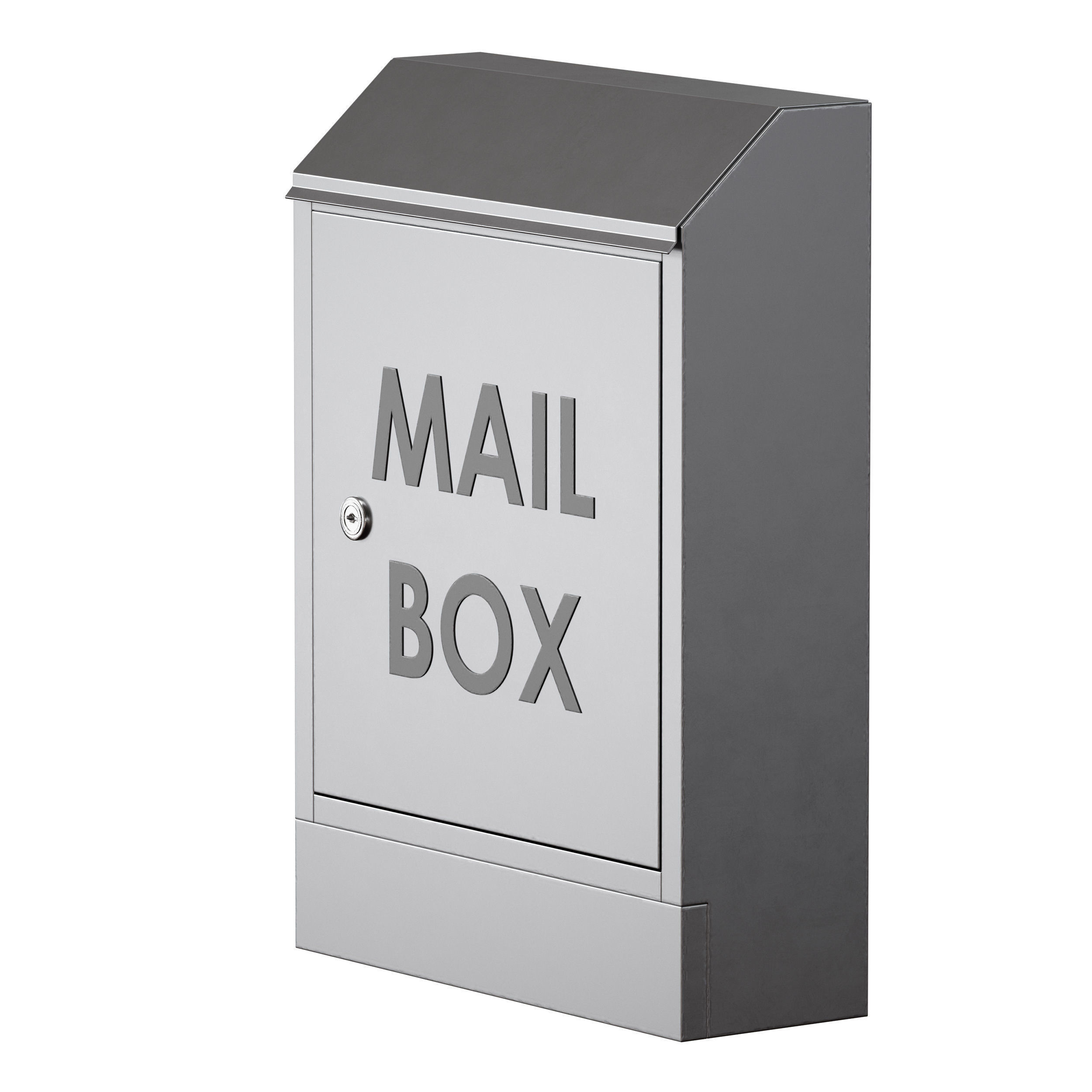 Metal mailbox 3D model_9