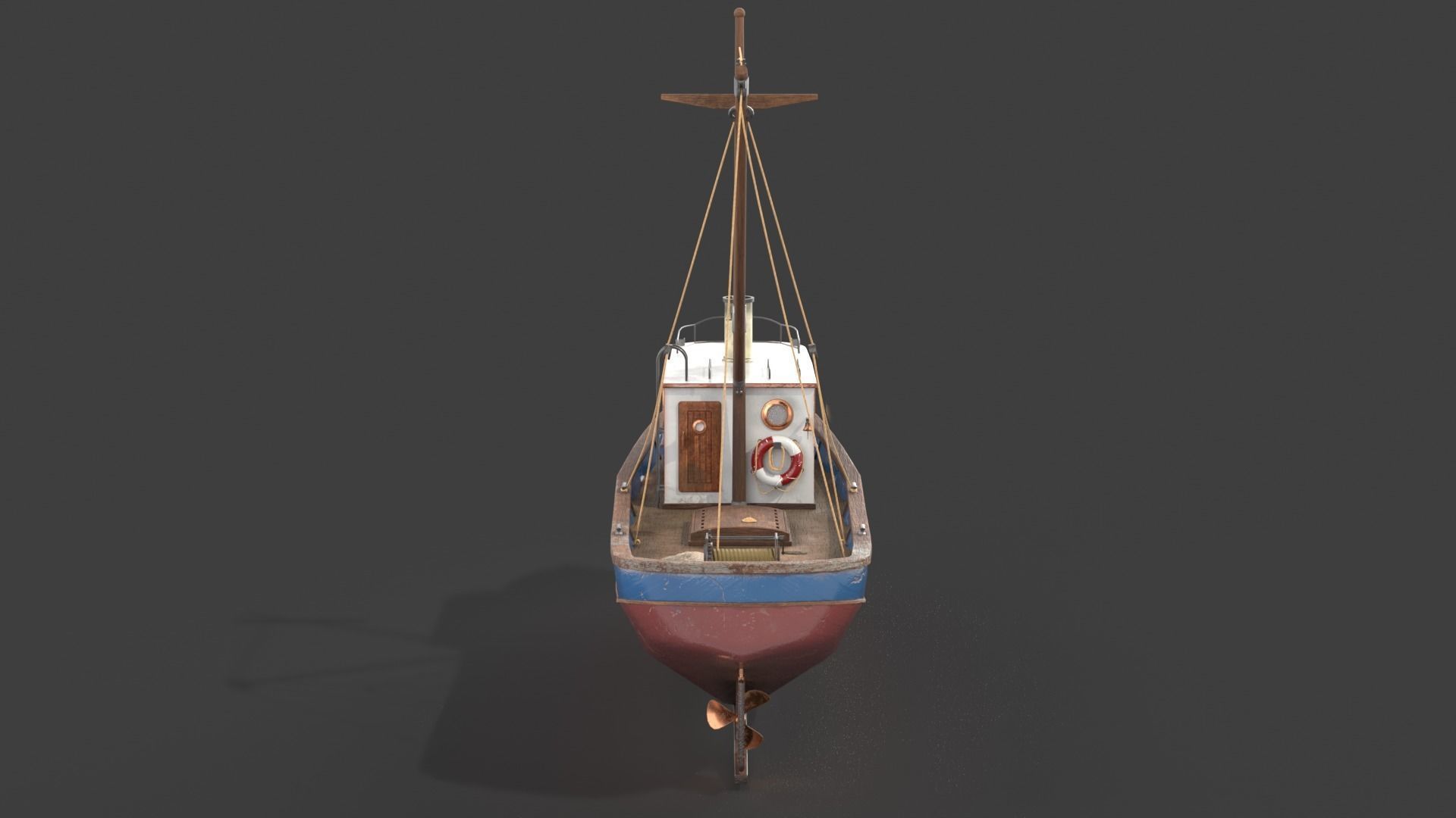 Fishing boat 3D model_6