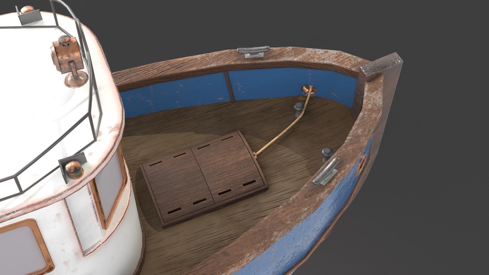 Fishing boat 3D model_2