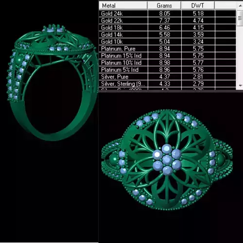 Katak Ring Low-poly 3D model