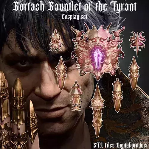 Gortash Gauntlet of The Tyrant Baldurs Gate 3 STL