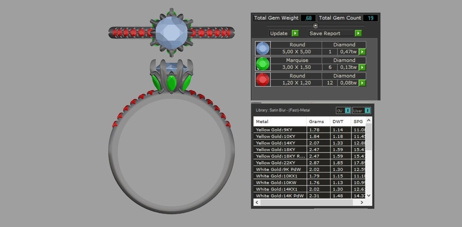 Jewelry Ring 3D print model 3D print model_6