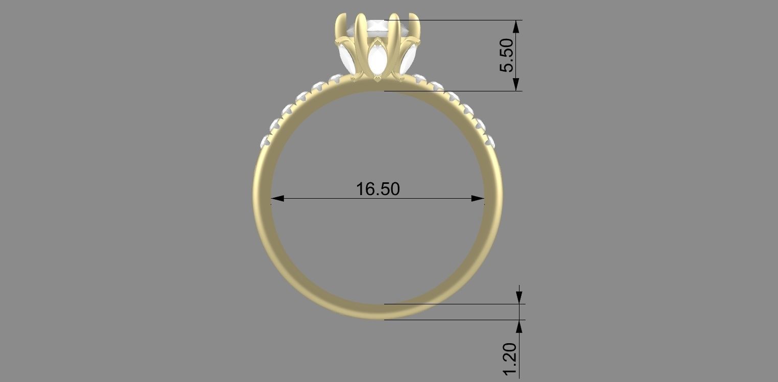 Jewelry Ring 3D print model 3D print model_3