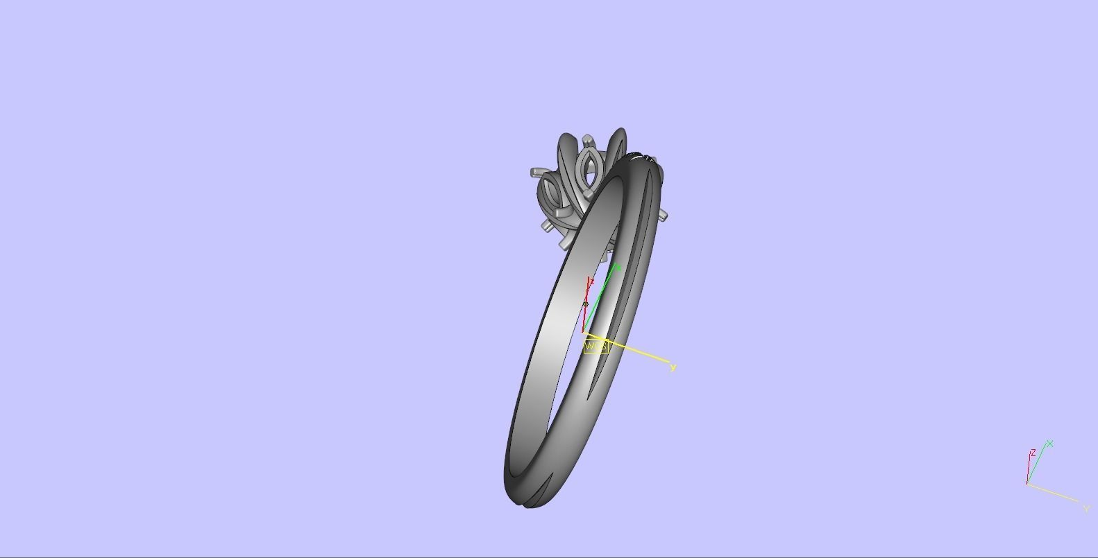 Jewelry Ring 3D print model 3D print model_10