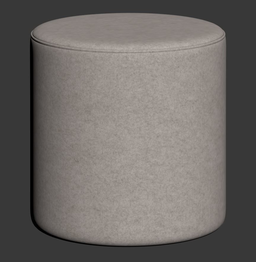 Taba Oval Bench and Round Pouf by Moroso 3D model_21