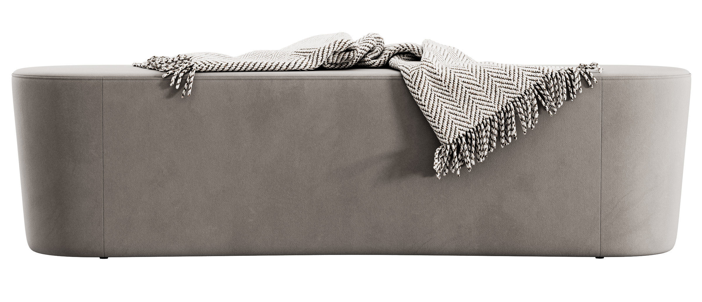 Taba Oval Bench and Round Pouf by Moroso 3D model_14