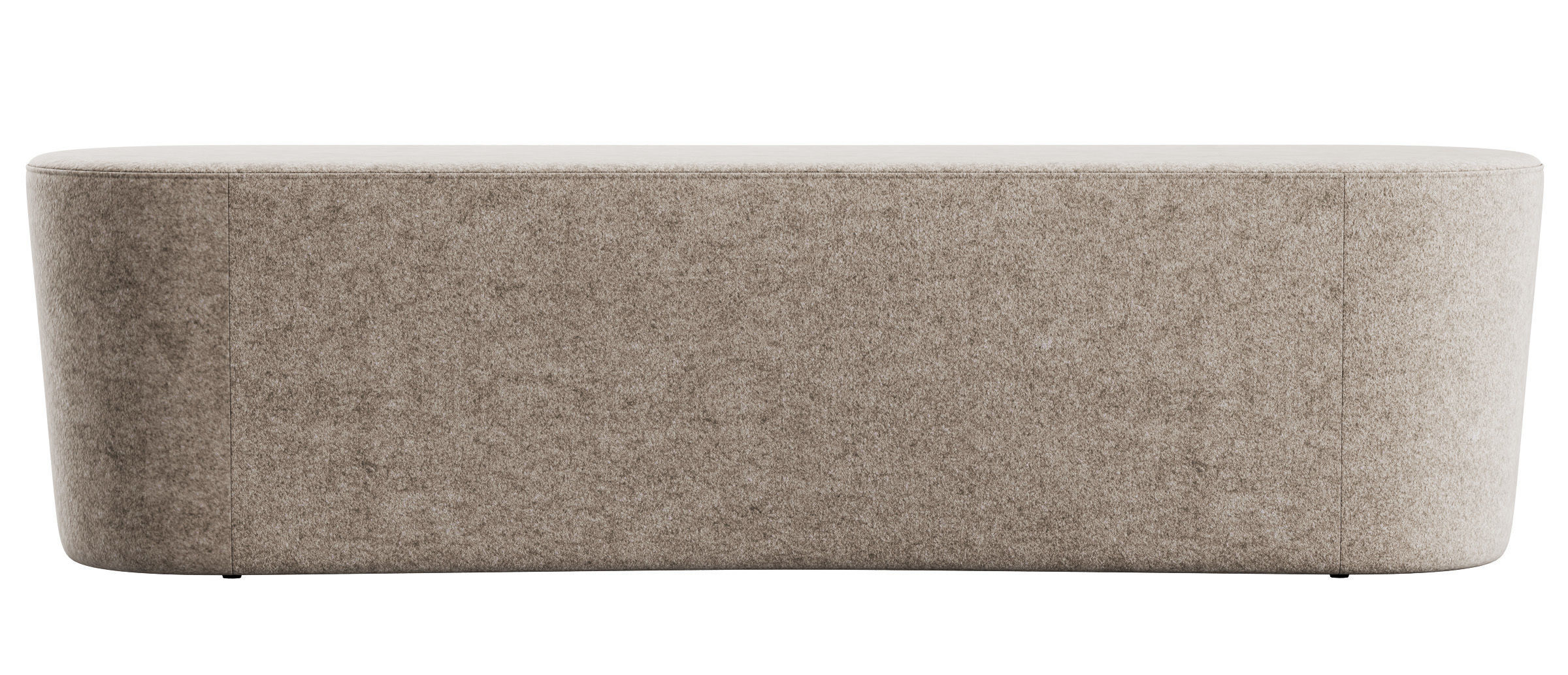 Taba Oval Bench and Round Pouf by Moroso 3D model_15