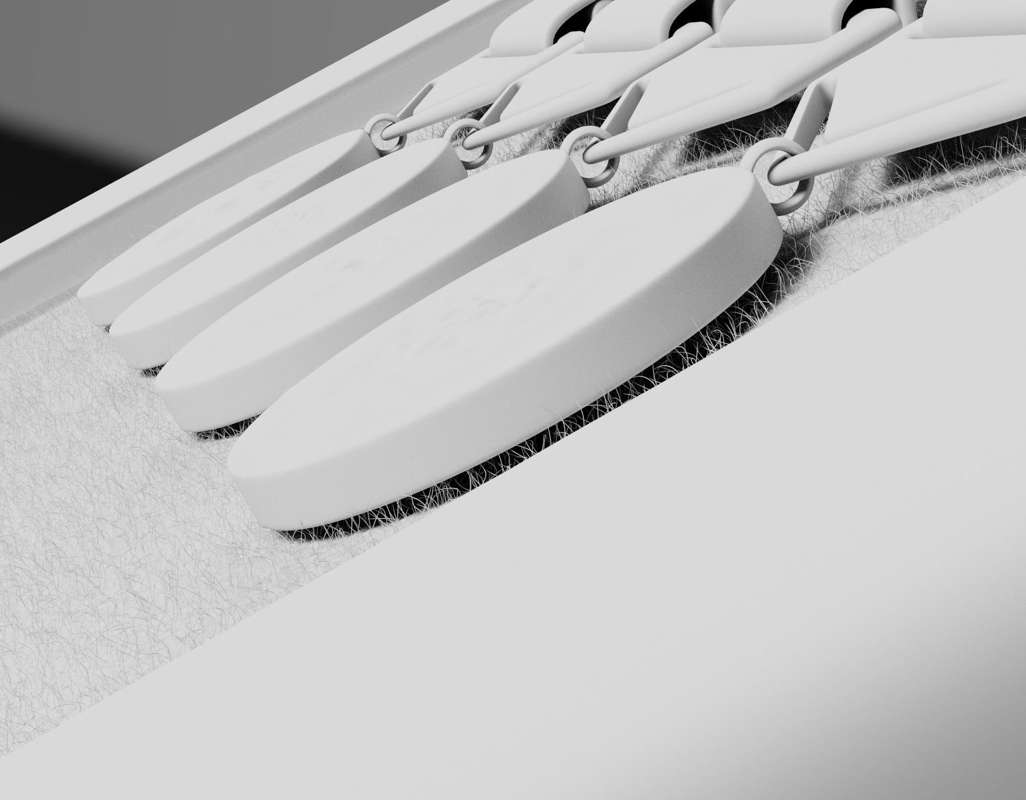 British military medal and badge Low-poly 3D model_11