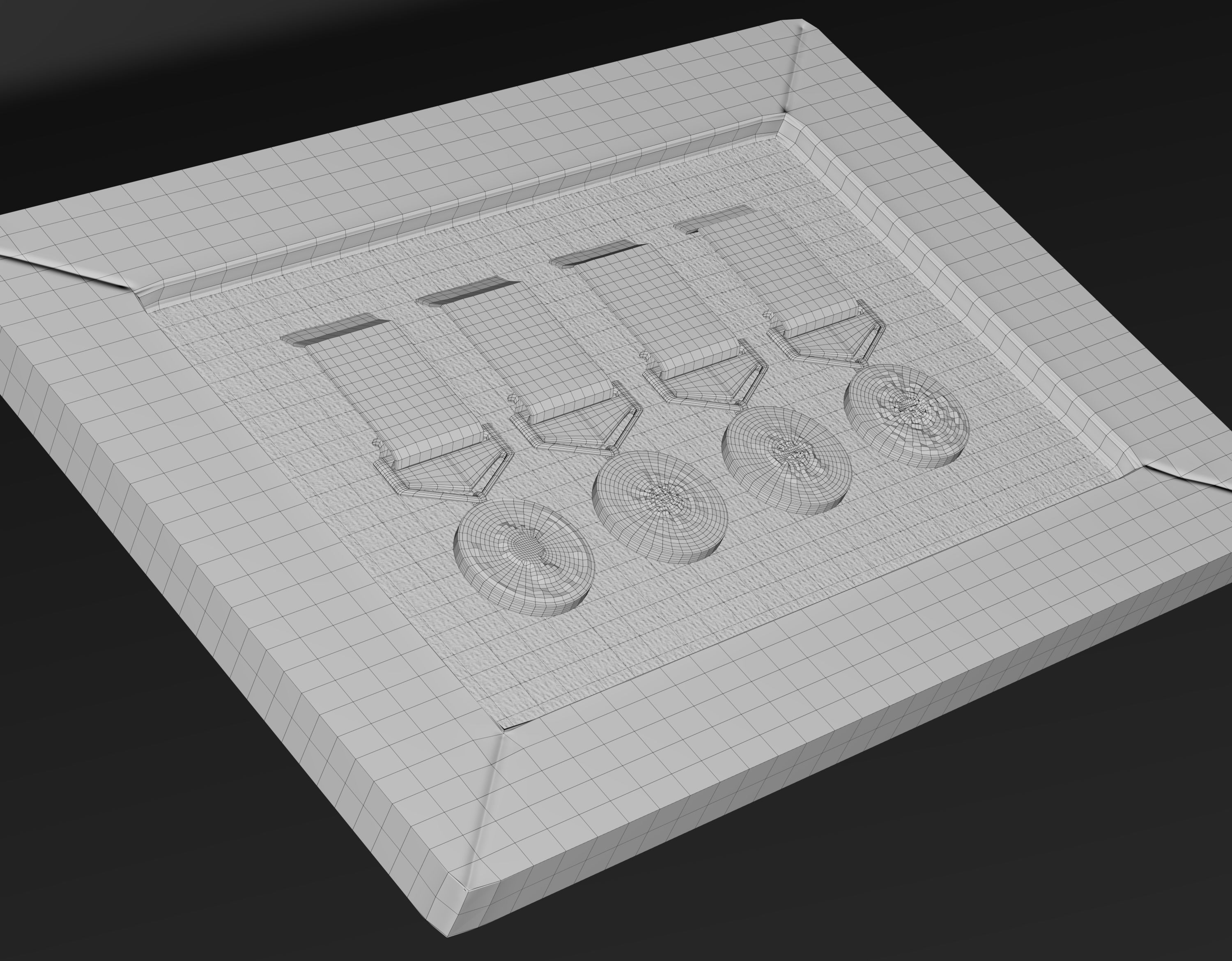 British military medal and badge Low-poly 3D model_9