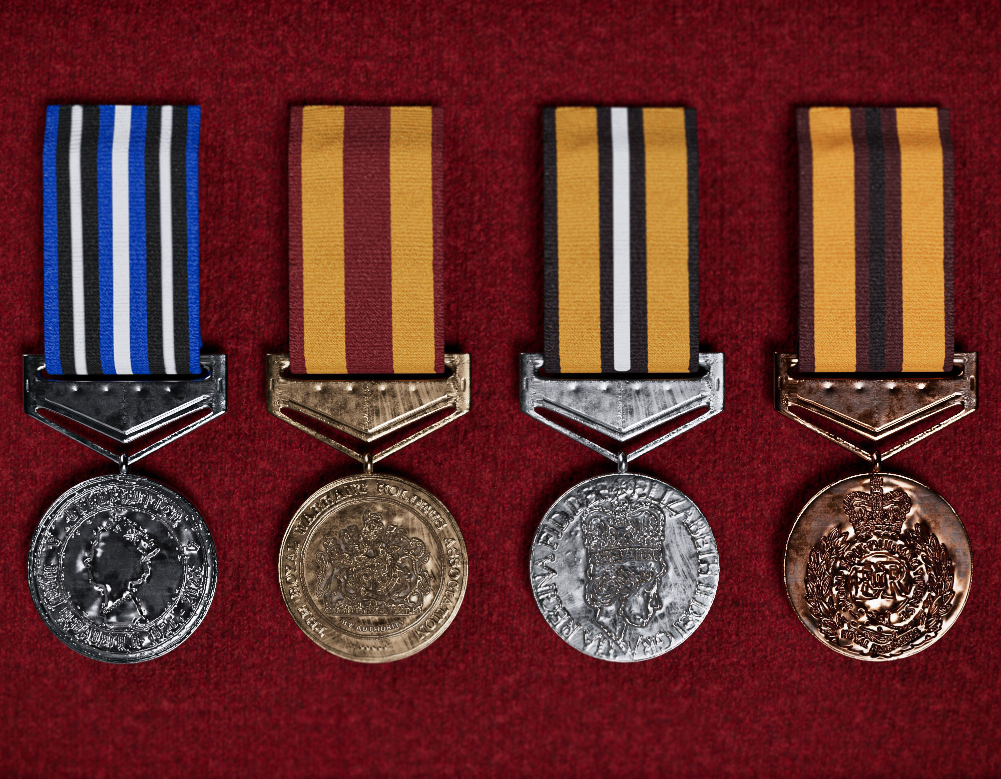 British military medal and badge Low-poly 3D model_8