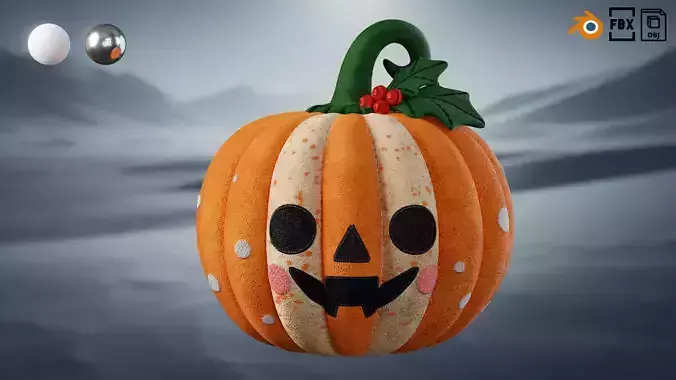 Pumpkin christmas plush 01