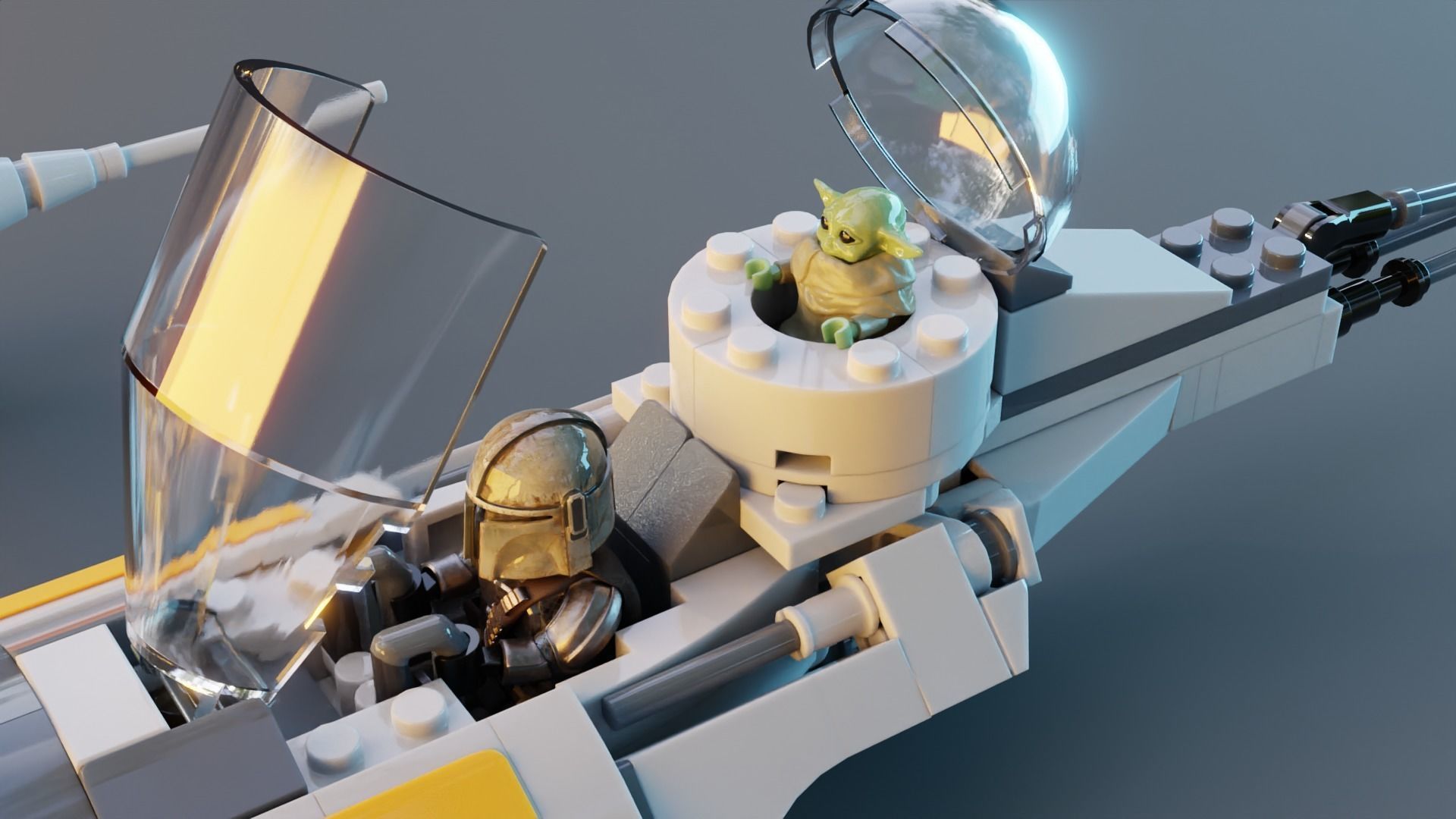 Mandalorian Starfighter 3D model_3