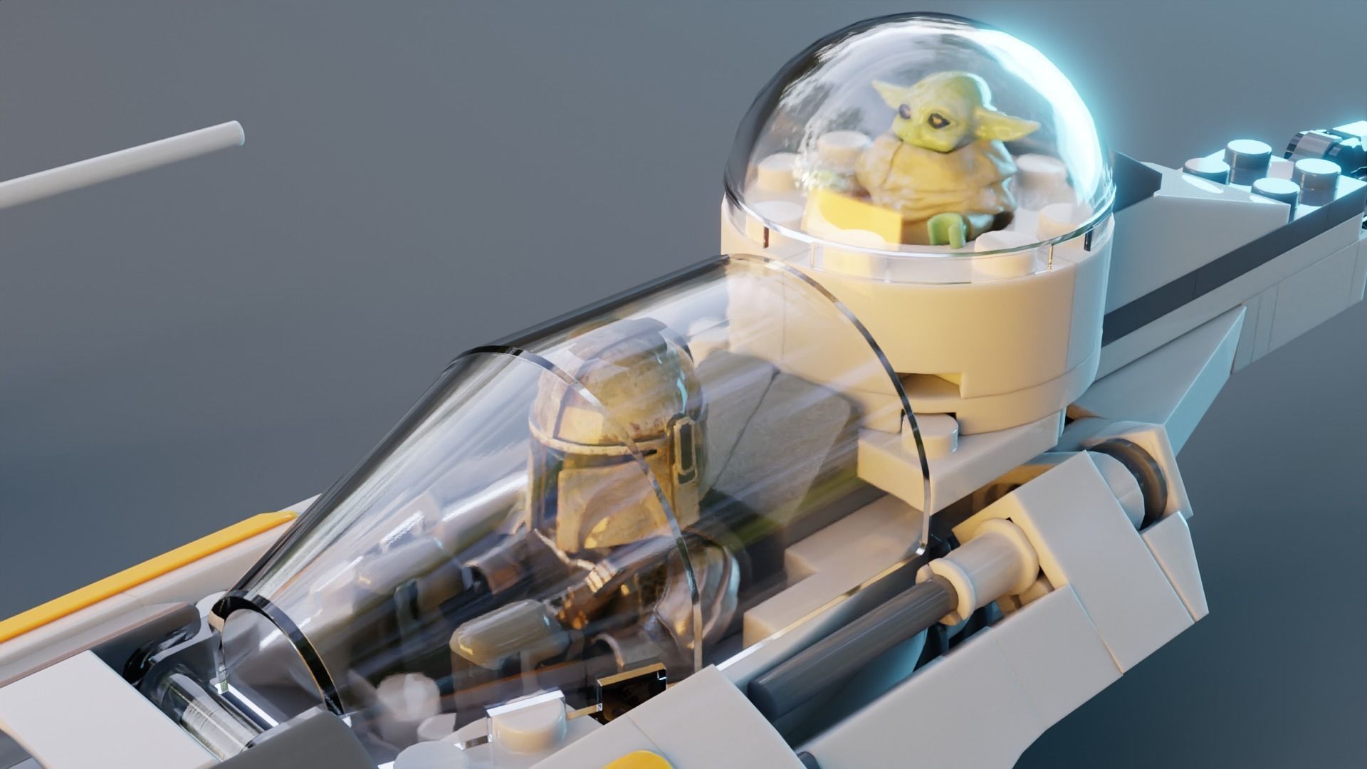 Mandalorian Starfighter 3D model_2