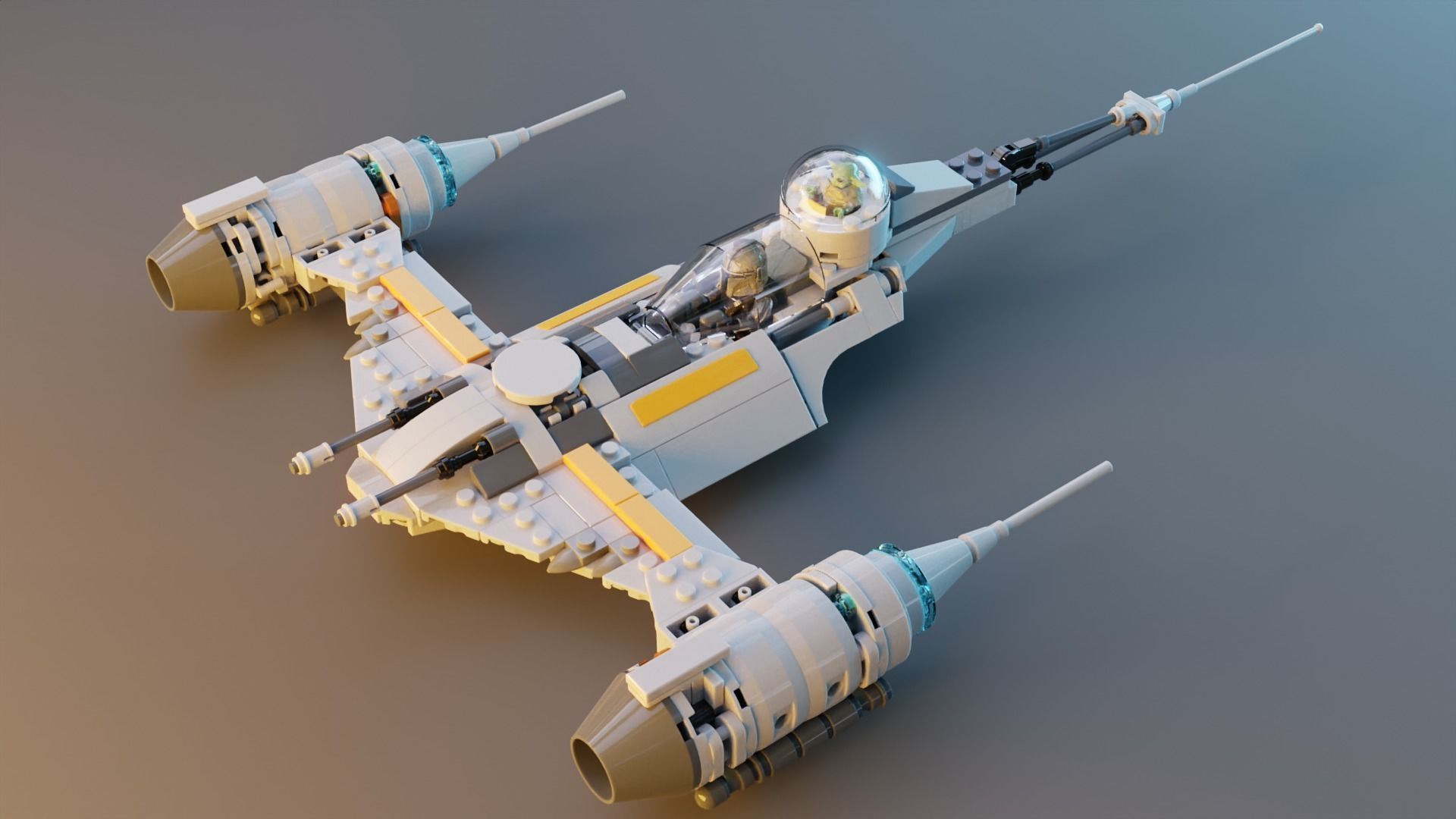 Mandalorian Starfighter 3D model_5