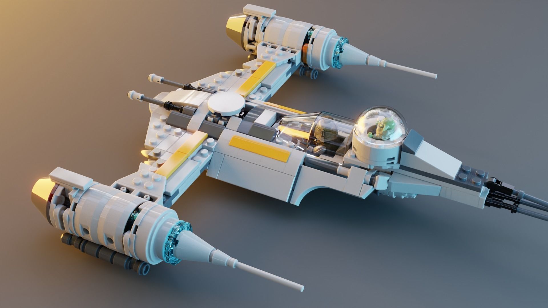 Mandalorian Starfighter 3D model_7