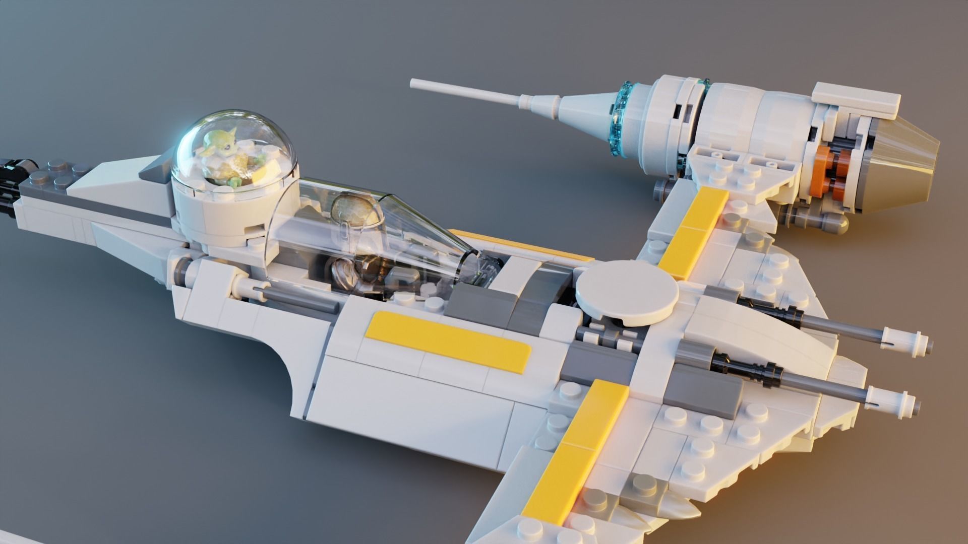 Mandalorian Starfighter 3D model_6