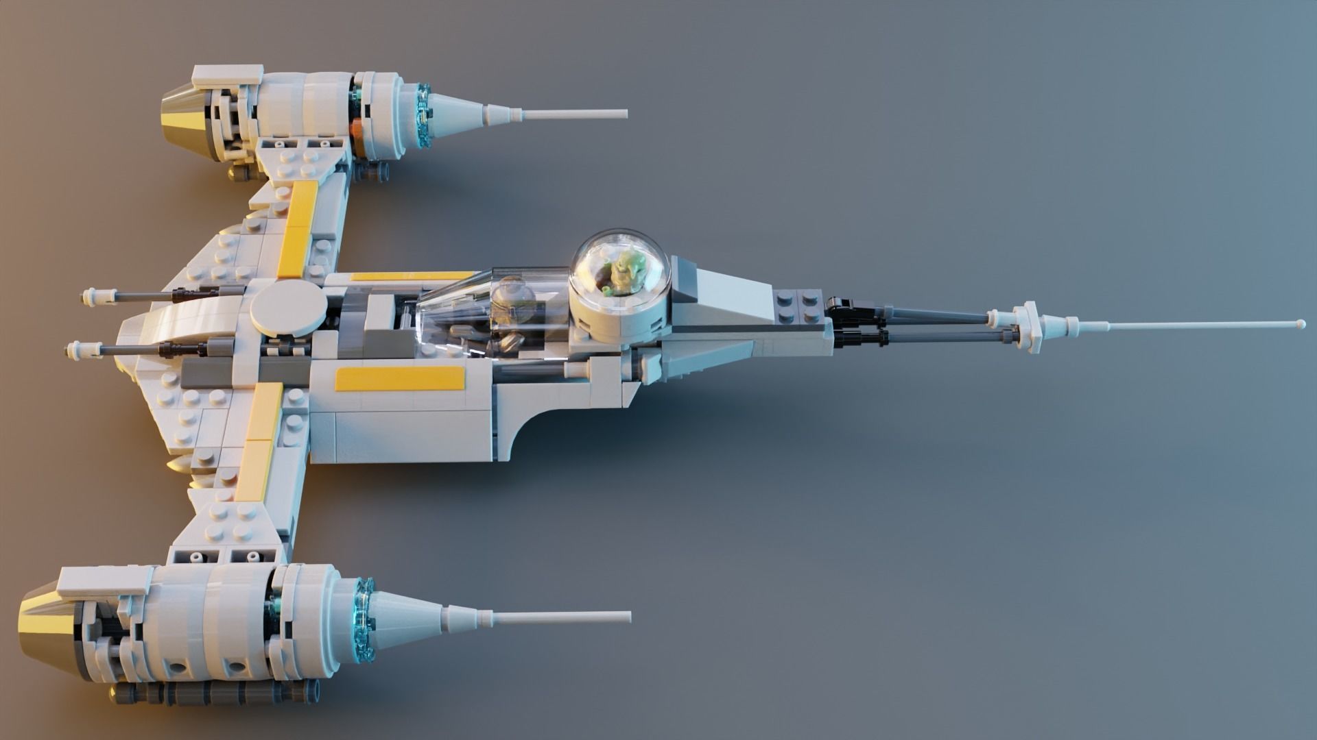 Mandalorian Starfighter 3D model_9