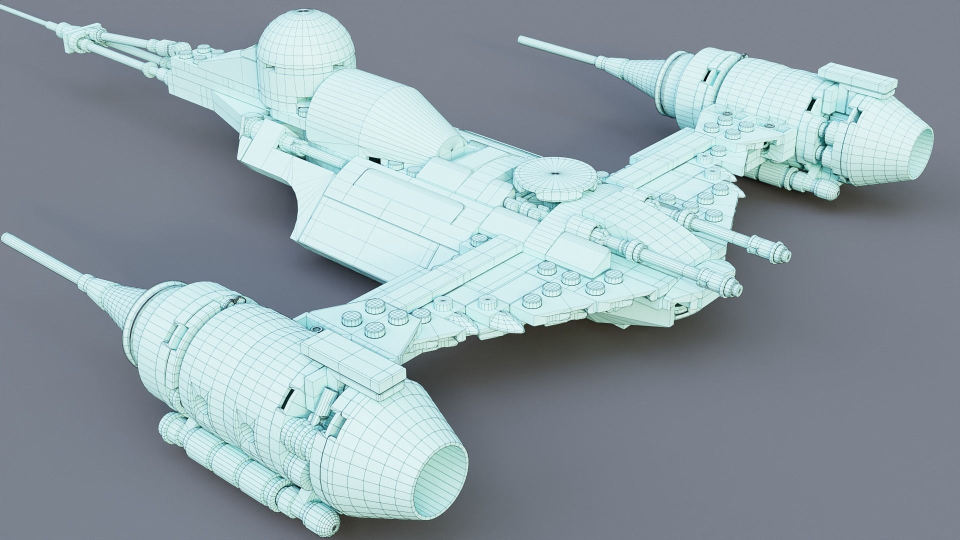 Mandalorian Starfighter 3D model_11