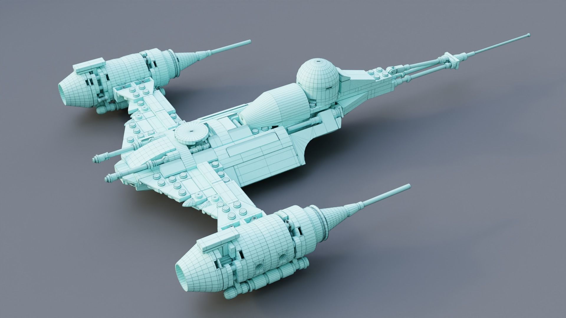 Mandalorian Starfighter 3D model_10