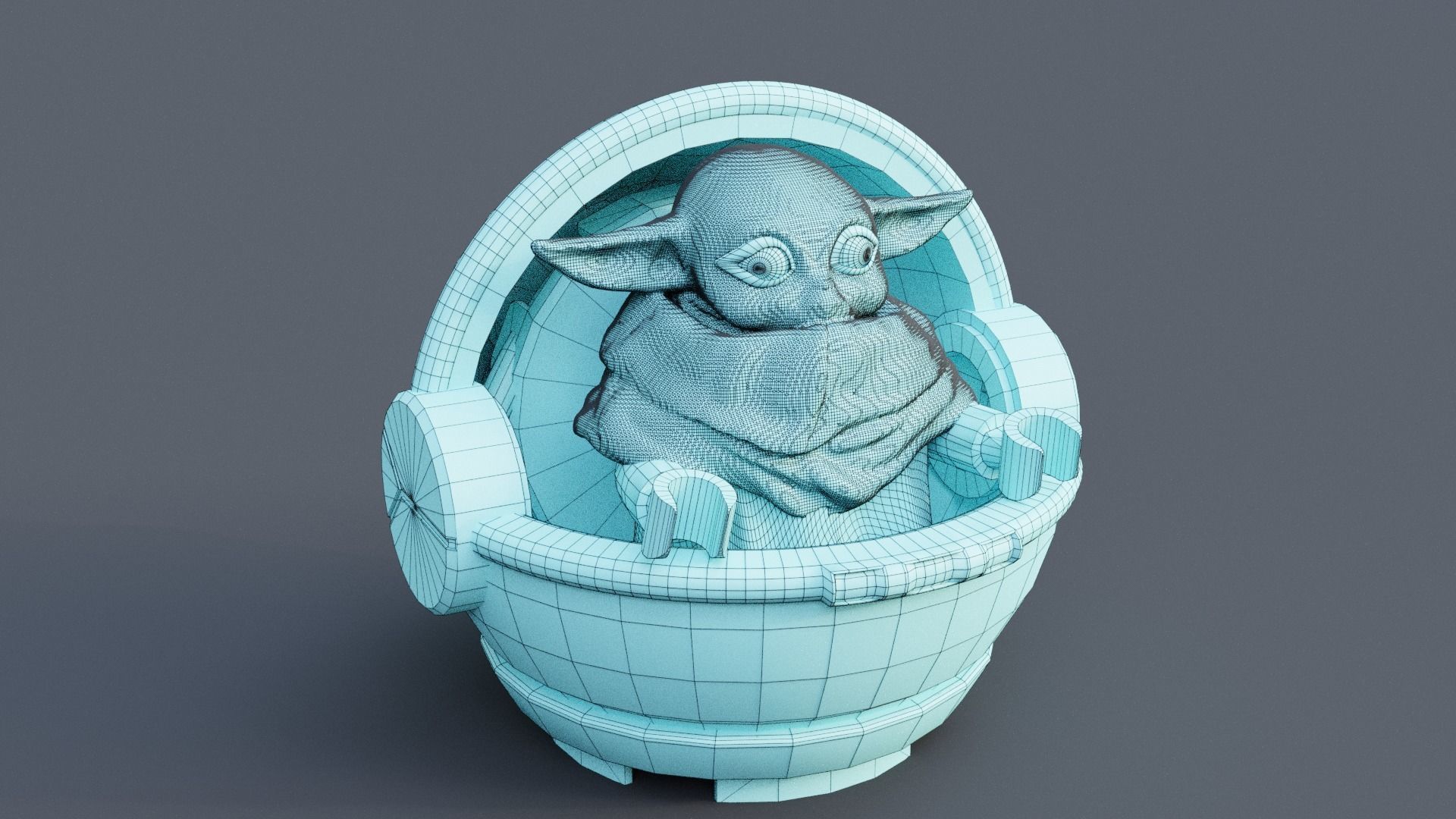 Mandalorian Starfighter 3D model_17