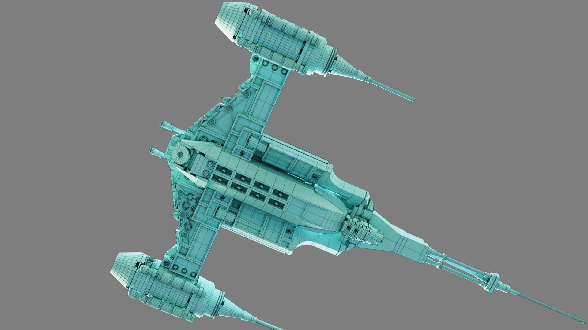 Mandalorian Starfighter 3D model_13