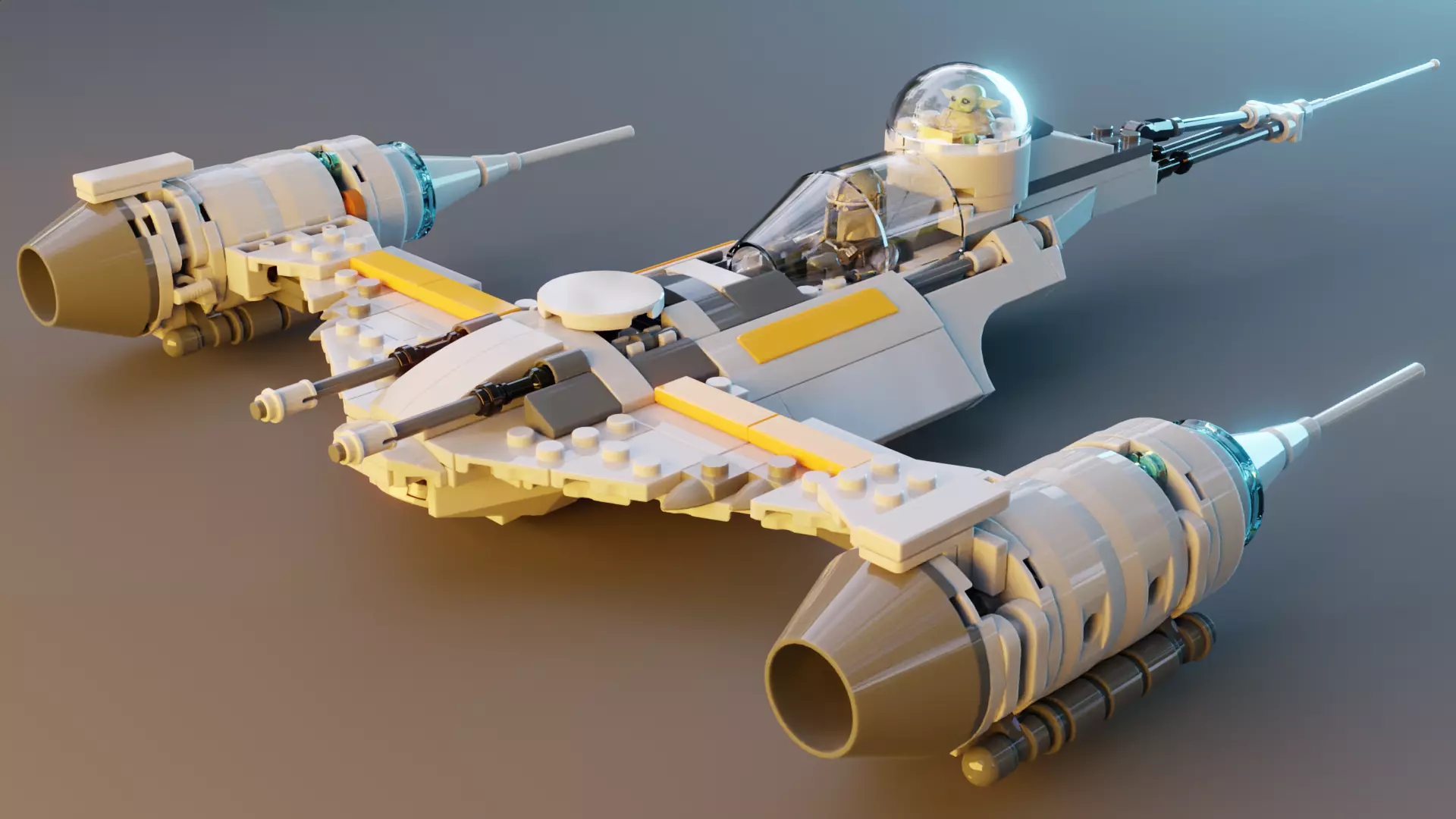 Mandalorian Starfighter 3D model_0