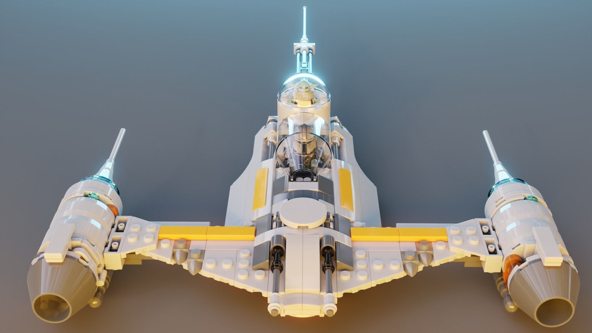 Mandalorian Starfighter 3D model_1