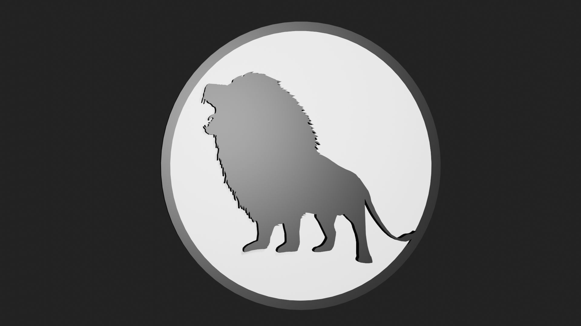 Lion Circle 3D model_1