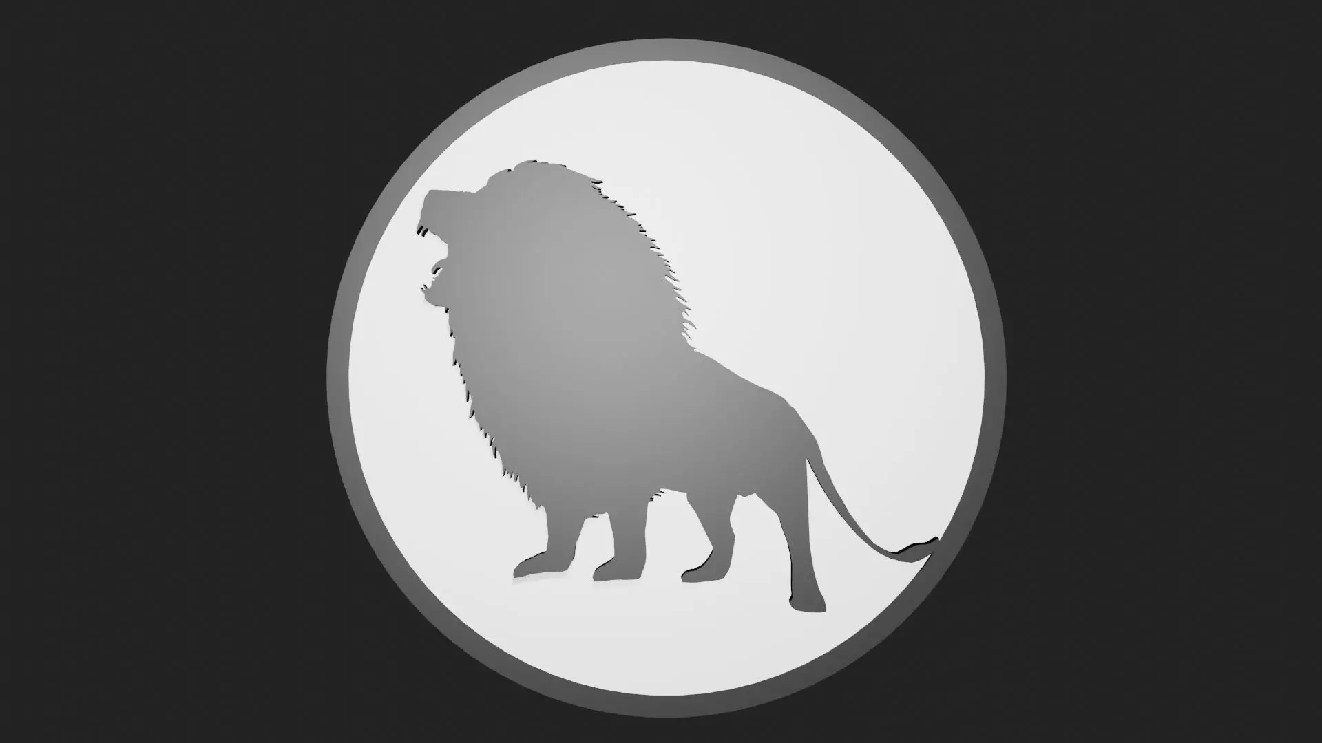 Lion Circle 3D model_0