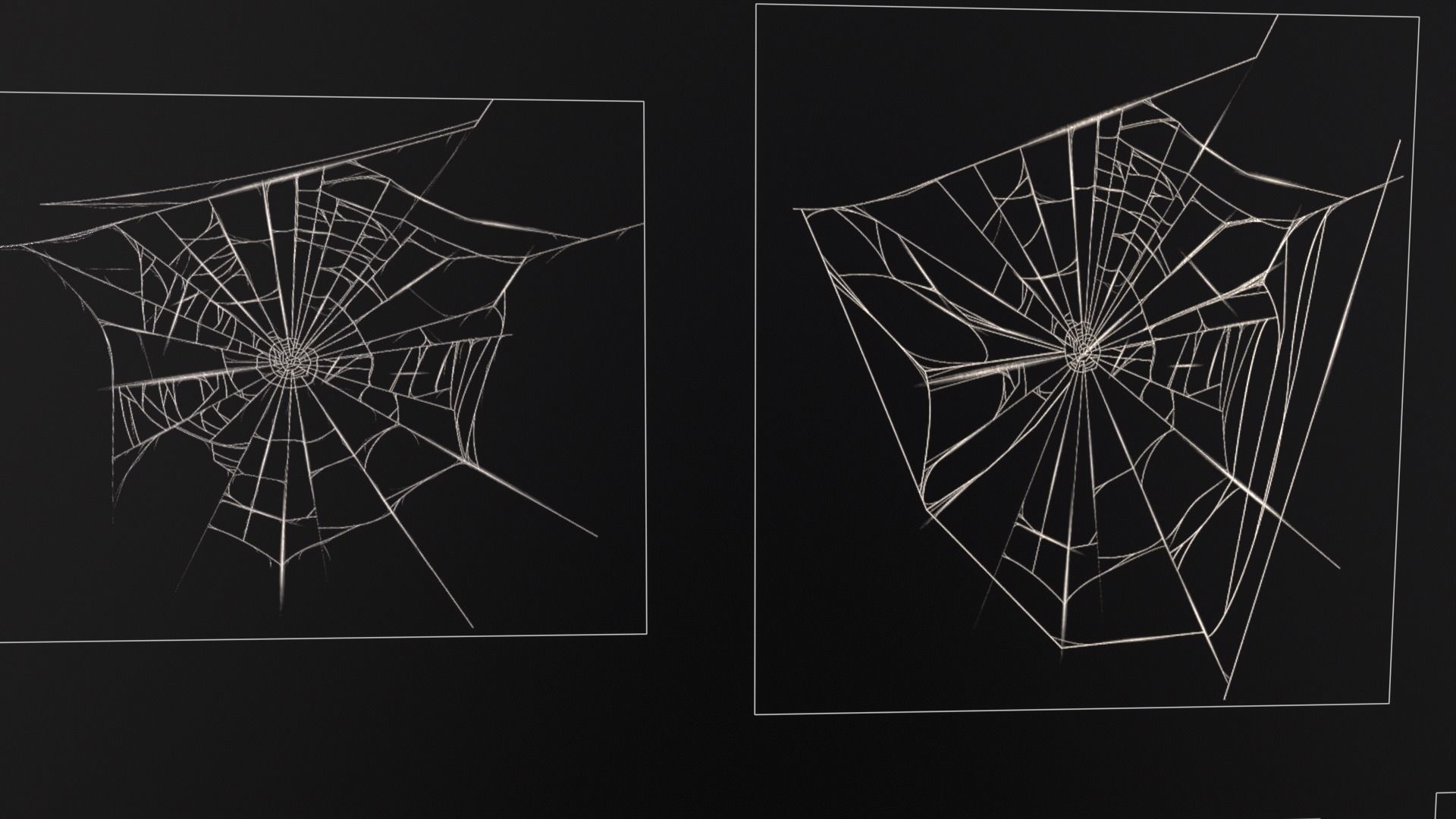 Spider Webs Set Two Low-poly 3D model_11